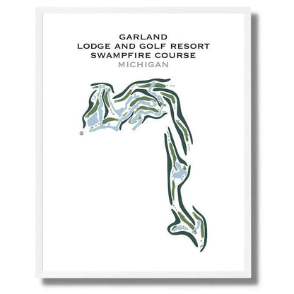 Garland Lodge and Golf Resort Swampfire Course, Michigan - Printed Golf Courses