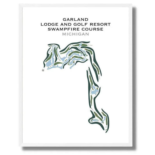 Garland Lodge and Golf Resort Swampfire Course, Michigan - Printed Golf Courses