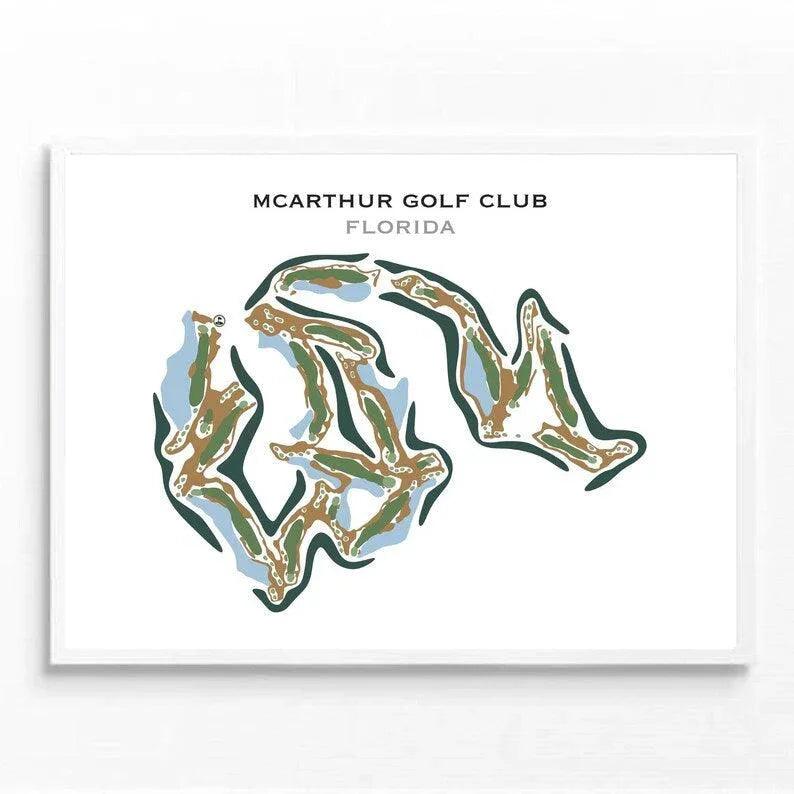 McArthur Golf Club, Florida - Printed Golf Courses