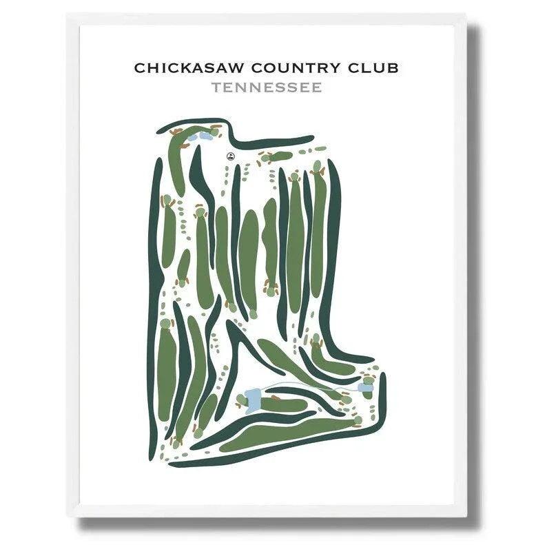 Chickasaw Country Club, Tennessee - Printed Golf Courses