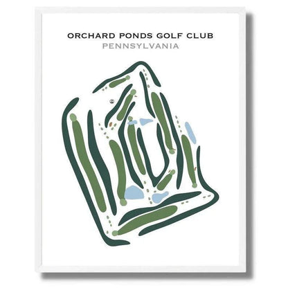 Orchard Ponds Golf Club, Pennsylvania - Printed Golf Courses