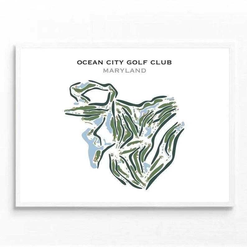 Ocean City Golf Club, Maryland - Printed Golf Courses