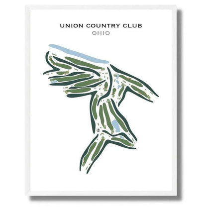 Union Country Club, Ohio - Printed Golf Courses