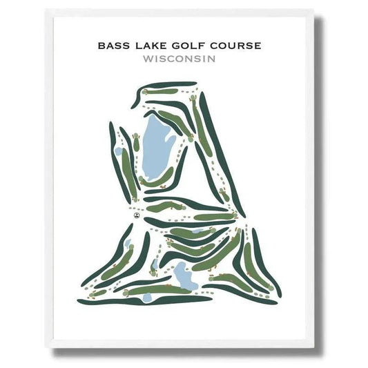 Bass Lake Golf Course, Wisconsin - Printed Golf Courses