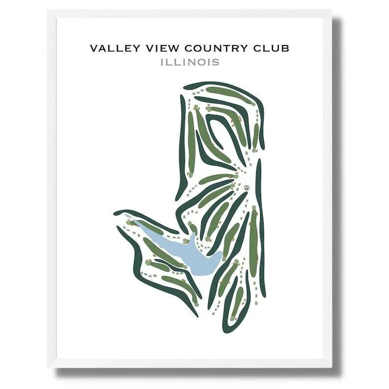 Valley View Country Club, Illinois - Printed Golf Courses
