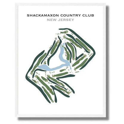 Shackamaxon Country Club, New Jersey - Printed Golf Courses
