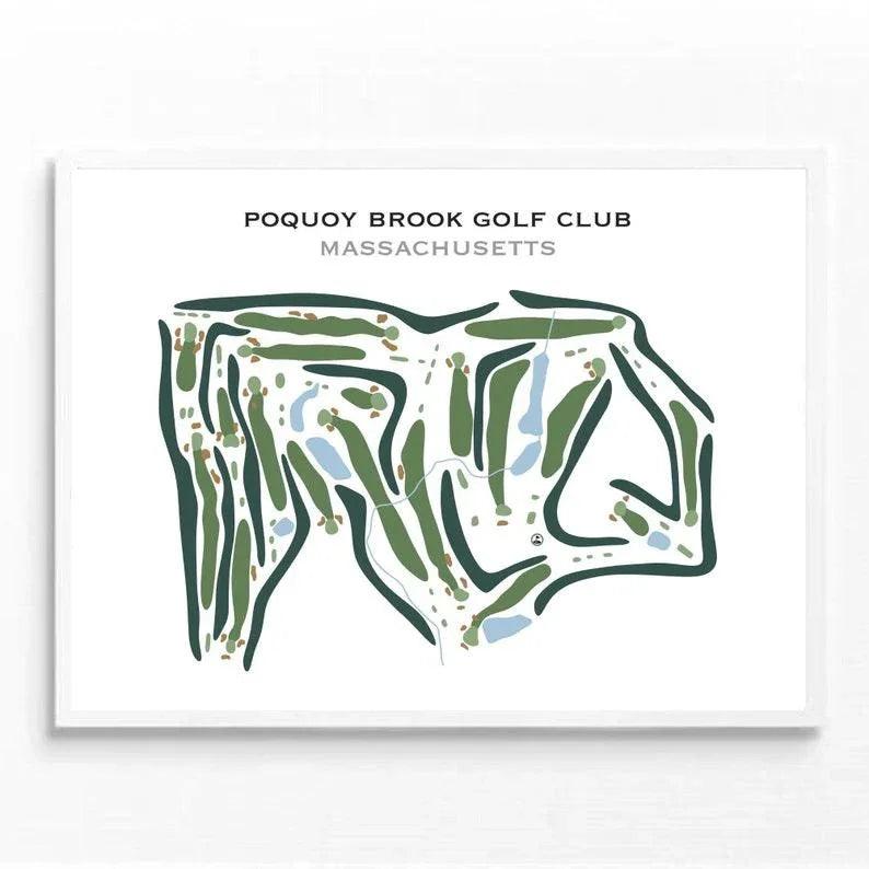 Poquoy Brook Golf Club, Massachusetts - Printed Golf Courses