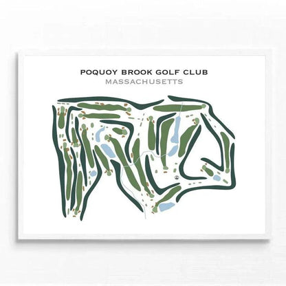 Poquoy Brook Golf Club, Massachusetts - Printed Golf Courses