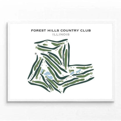 Forest Hills Country Club, Illinois - Printed Golf Courses