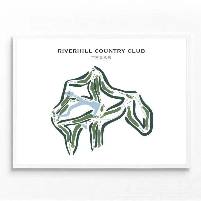 Riverhill Country Club, Texas - Printed Golf Courses