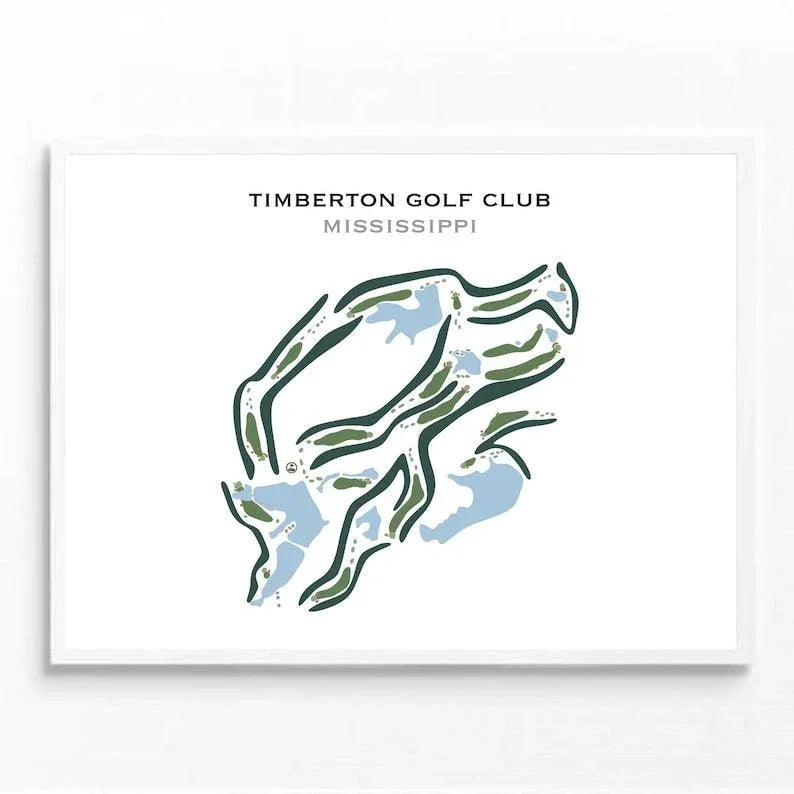 Timberton Golf Club, Mississippi - Printed Golf Courses