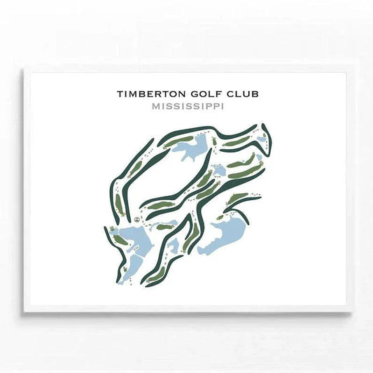 Timberton Golf Club, Mississippi - Printed Golf Courses