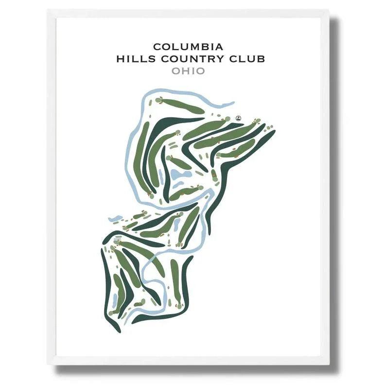 Columbia Hills Country Club, Ohio - Printed Golf Courses