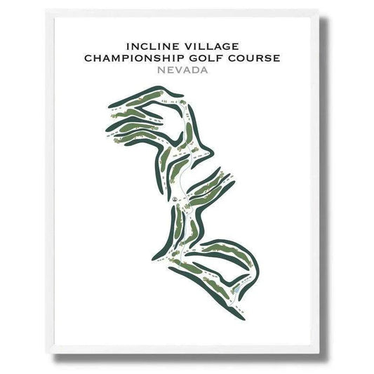 Incline Village Championship Golf Course, Nevada - Printed Golf Courses