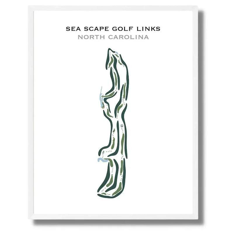 Sea Scape Golf Links, North Carolina - Printed Golf Courses