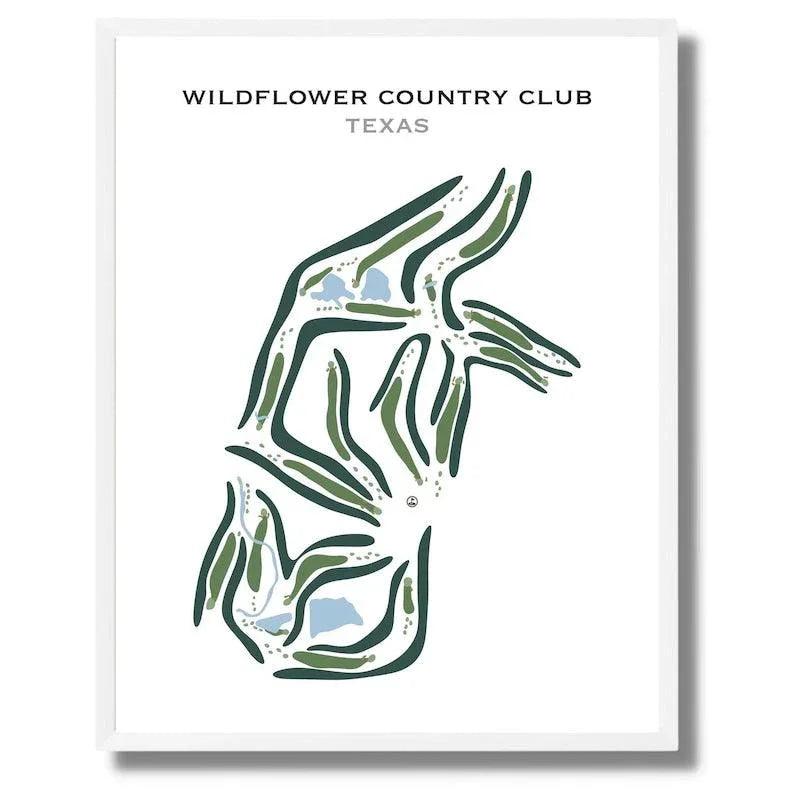 Wildflower Country Club, Texas - Printed Golf Courses