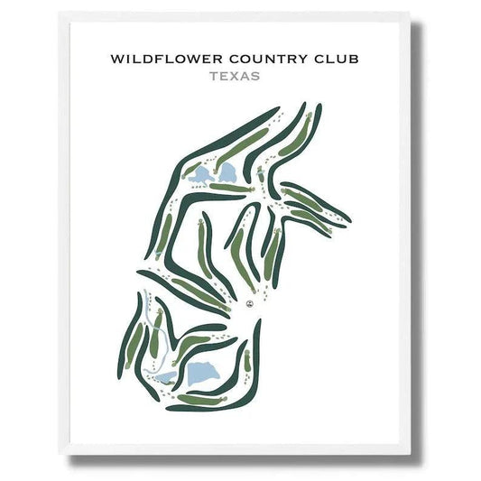 Wildflower Country Club, Texas - Printed Golf Courses