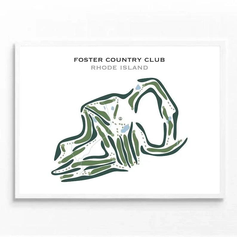 Foster Country Club, Rhode Island - Printed Golf Courses