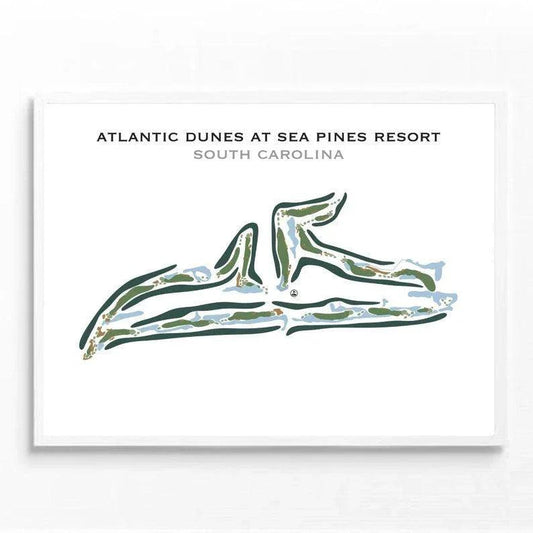 Atlantic Dunes At Sea Pines Resort, South Carolina - Printed Golf Courses