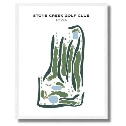 Stone Creek Golf Club, Iowa - Printed Golf Courses