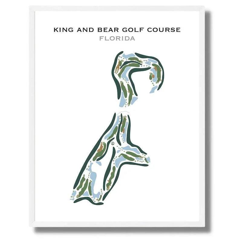 King & Bear Golf Course, Florida - Printed Golf Courses