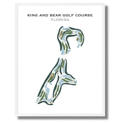 King & Bear Golf Course, Florida - Printed Golf Courses