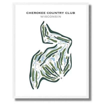 Cherokee Country Club, Wisconsin - Printed Golf Courses