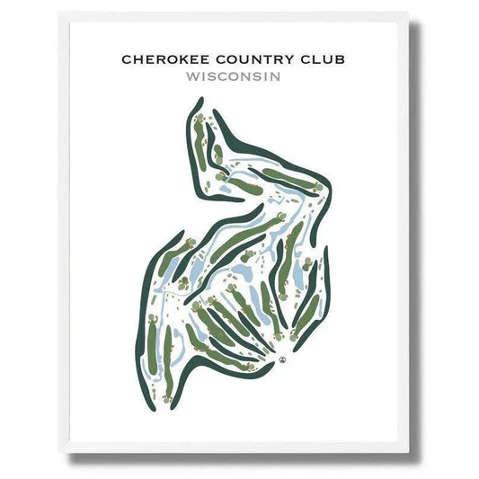Cherokee Country Club, Wisconsin - Printed Golf Courses