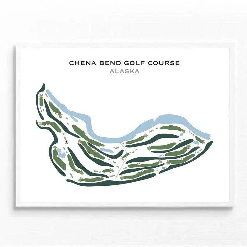 Chena Bend Golf Course, Alaska - Printed Golf Courses