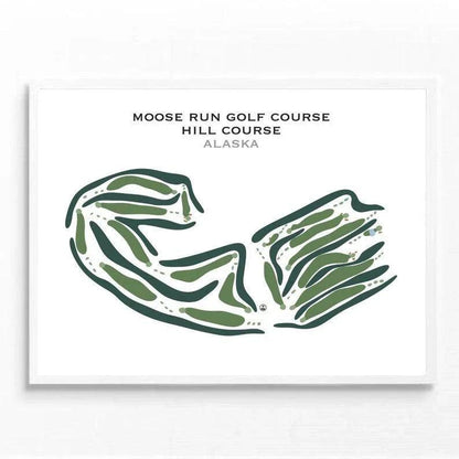 Moose Run Golf Courses, Hill Course, Alaska - Printed Golf Courses