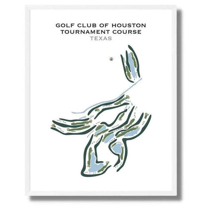 Golf Club of Houston Tournament Course, Texas - Printed Golf Courses