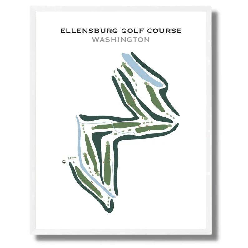 Ellensburg Golf Course, Washington - Printed Golf Courses