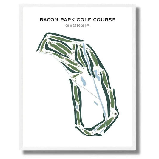 Bacon Park Golf Course, Georgia - Printed Golf Courses