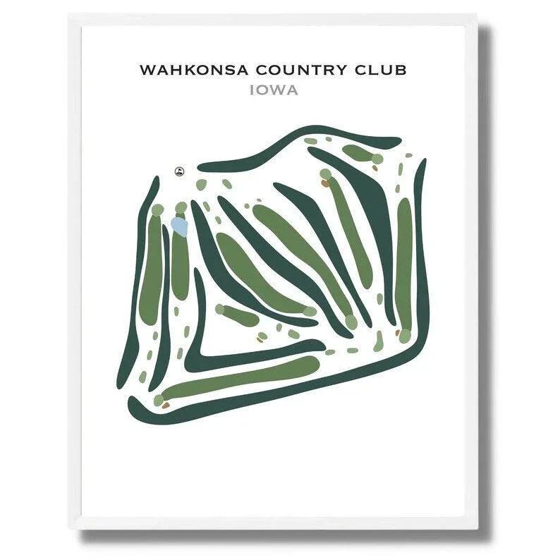 Wahkonsa Country Club, Iowa - Printed Golf Courses