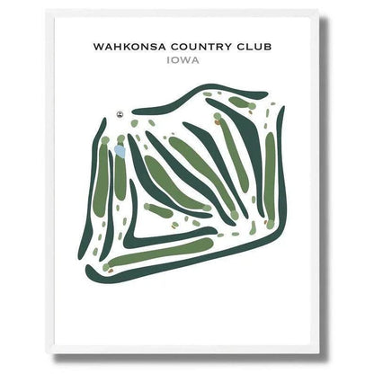 Wahkonsa Country Club, Iowa - Printed Golf Courses
