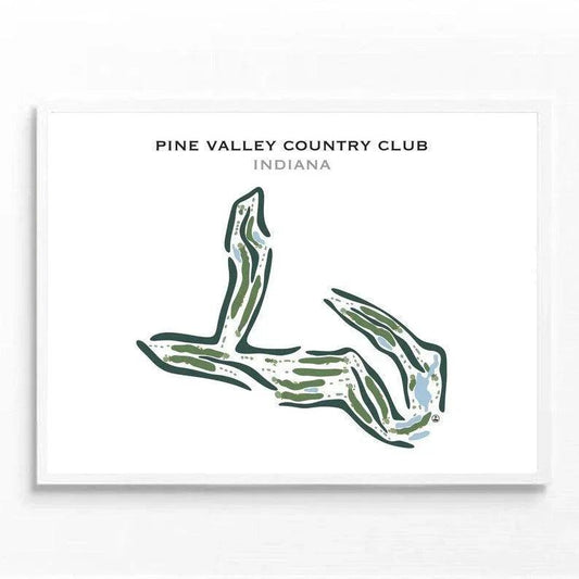 Pine Valley Country Club, Indiana - Printed Golf Courses
