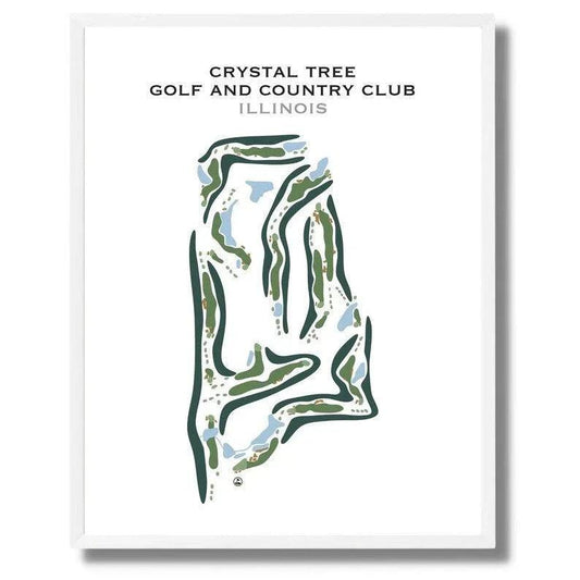 Crystal Tree Golf & Country Club, Illinois - Printed Golf Courses