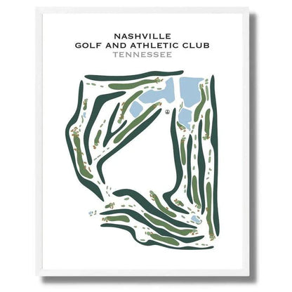 Nashville Golf and Athletic Club, Tennessee - Printed Golf Courses
