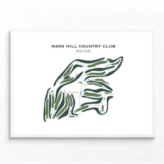 Mars Hill Country Club, Maine - Printed Golf Courses