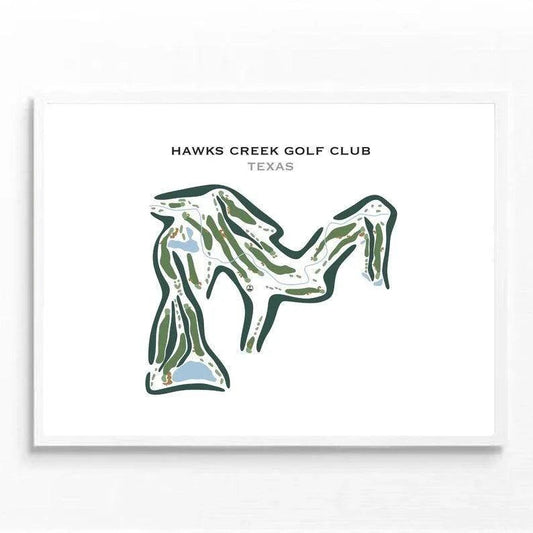 Hawks Creek Golf Club, Texas - Printed Golf Courses