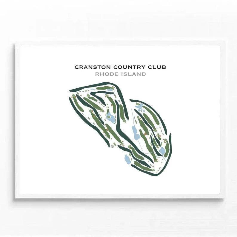 Cranston Country Club, Rhode Island - Printed Golf Courses