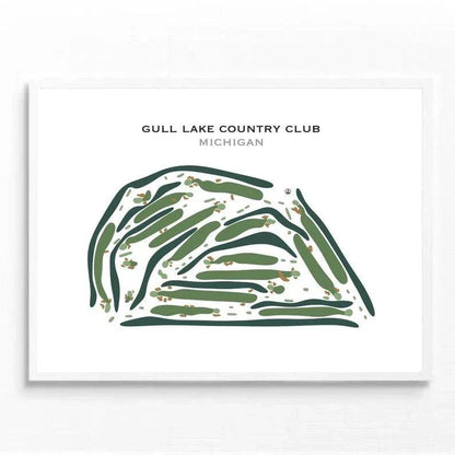 Gull Lake Country Club, Michigan - Printed Golf Courses