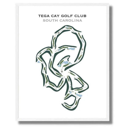 Tega Cay Golf Club, South Carolina - Printed Golf Courses