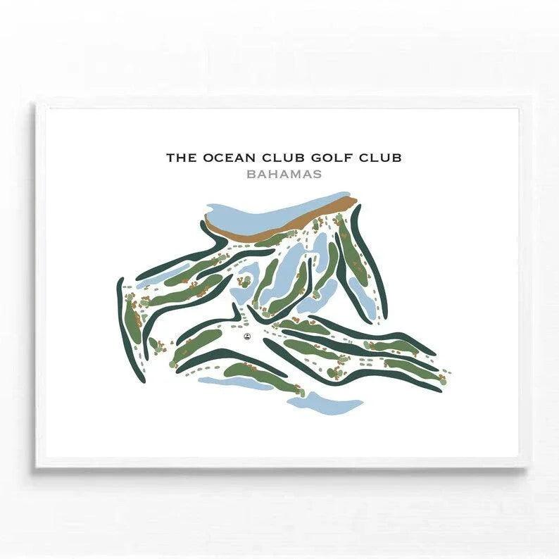 The Ocean Club Golf Club, Bahamas - Printed Golf Courses