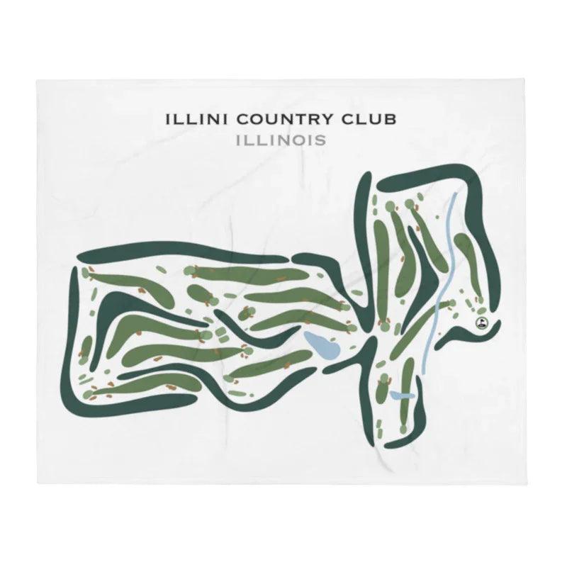 Illini Country Club, Illinois - Printed Golf Courses