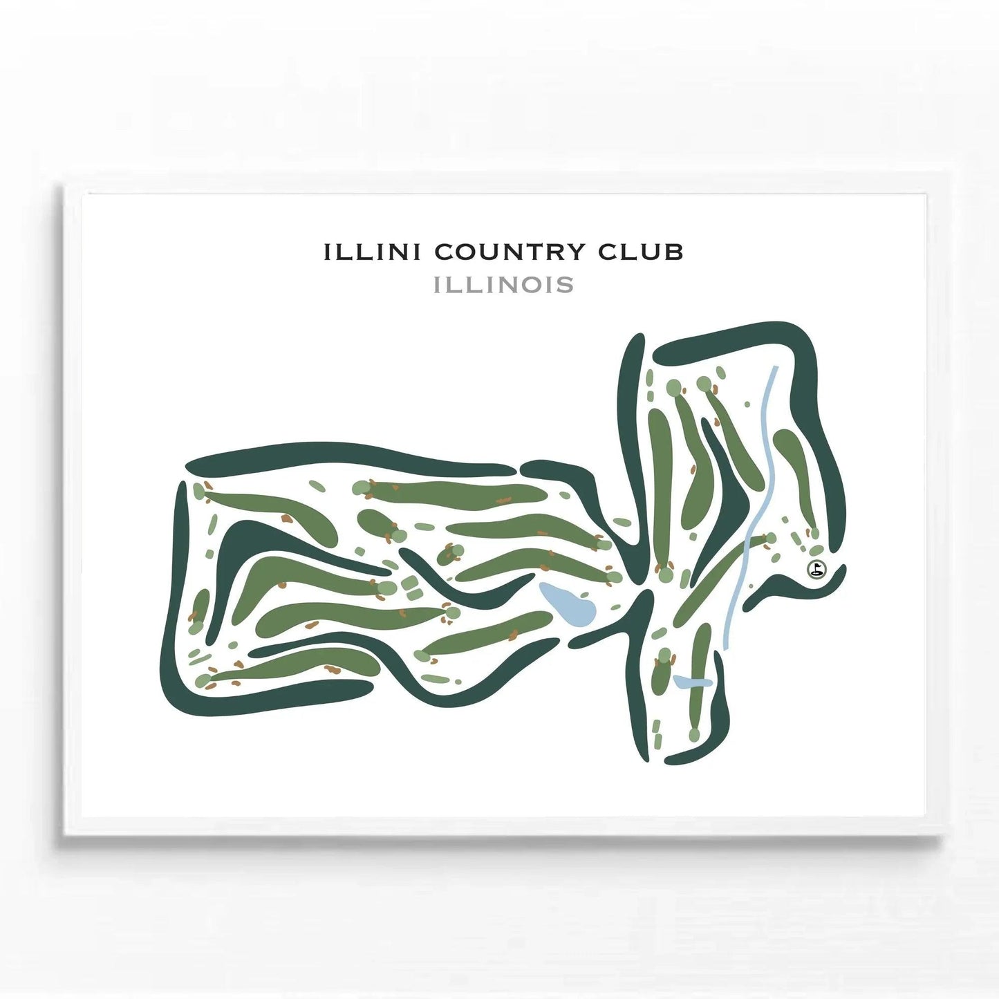 Illini Country Club, Illinois - Printed Golf Courses