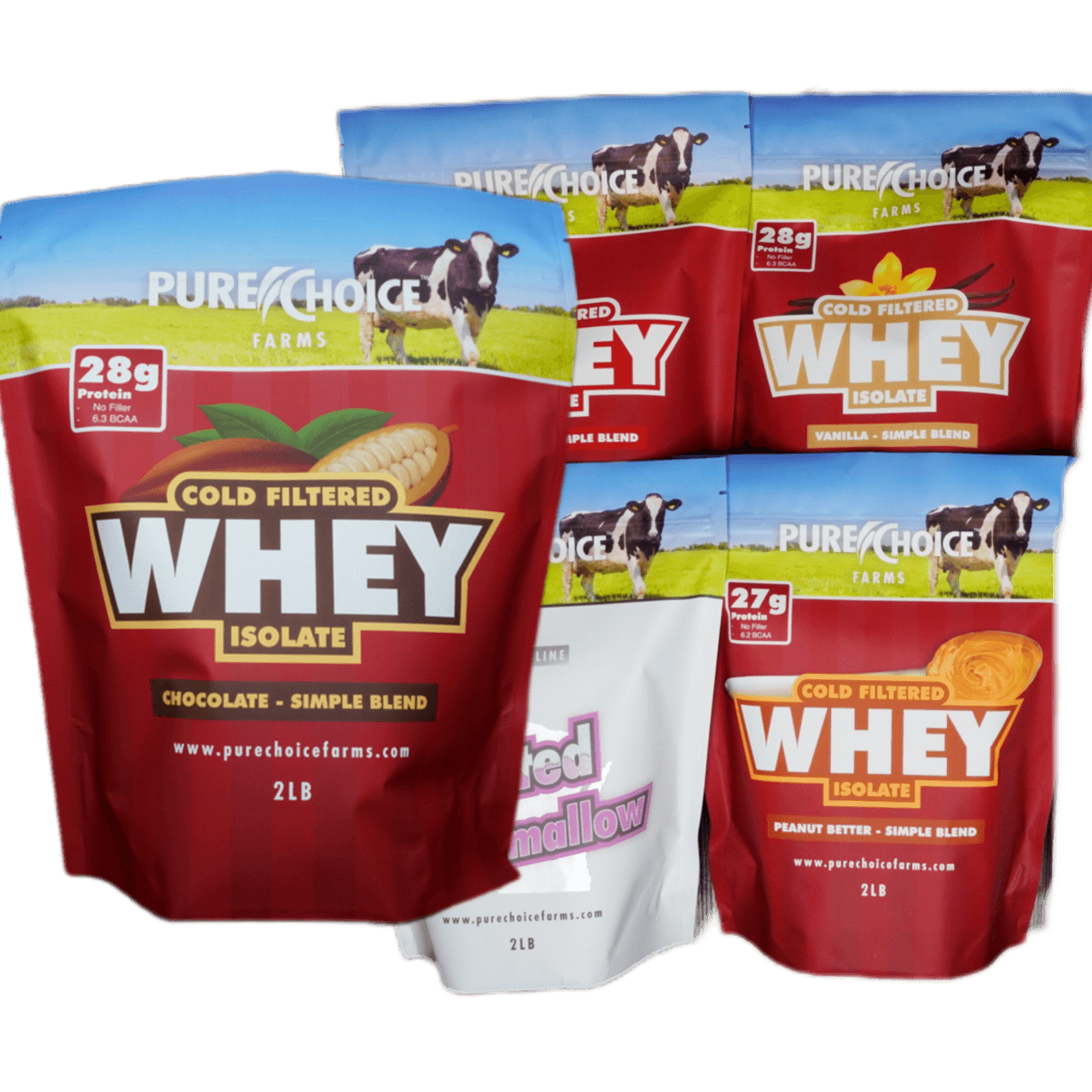 Whey Protein Isolate Flight   Try 5 flavors!