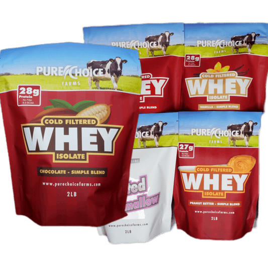 Whey Protein Isolate Flight   Try 5 flavors!