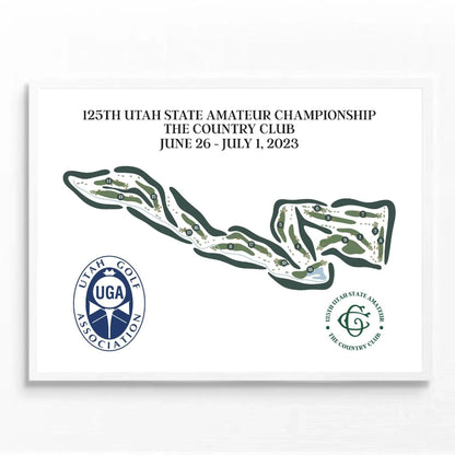 125th Utah State Amateur Championship, The Country Club June 26 – July 1 - Printed Golf Course
