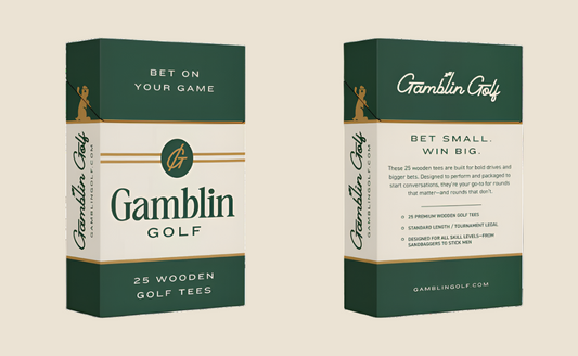 Gamblin Golf Premium Wooden Tees – 25 Pack